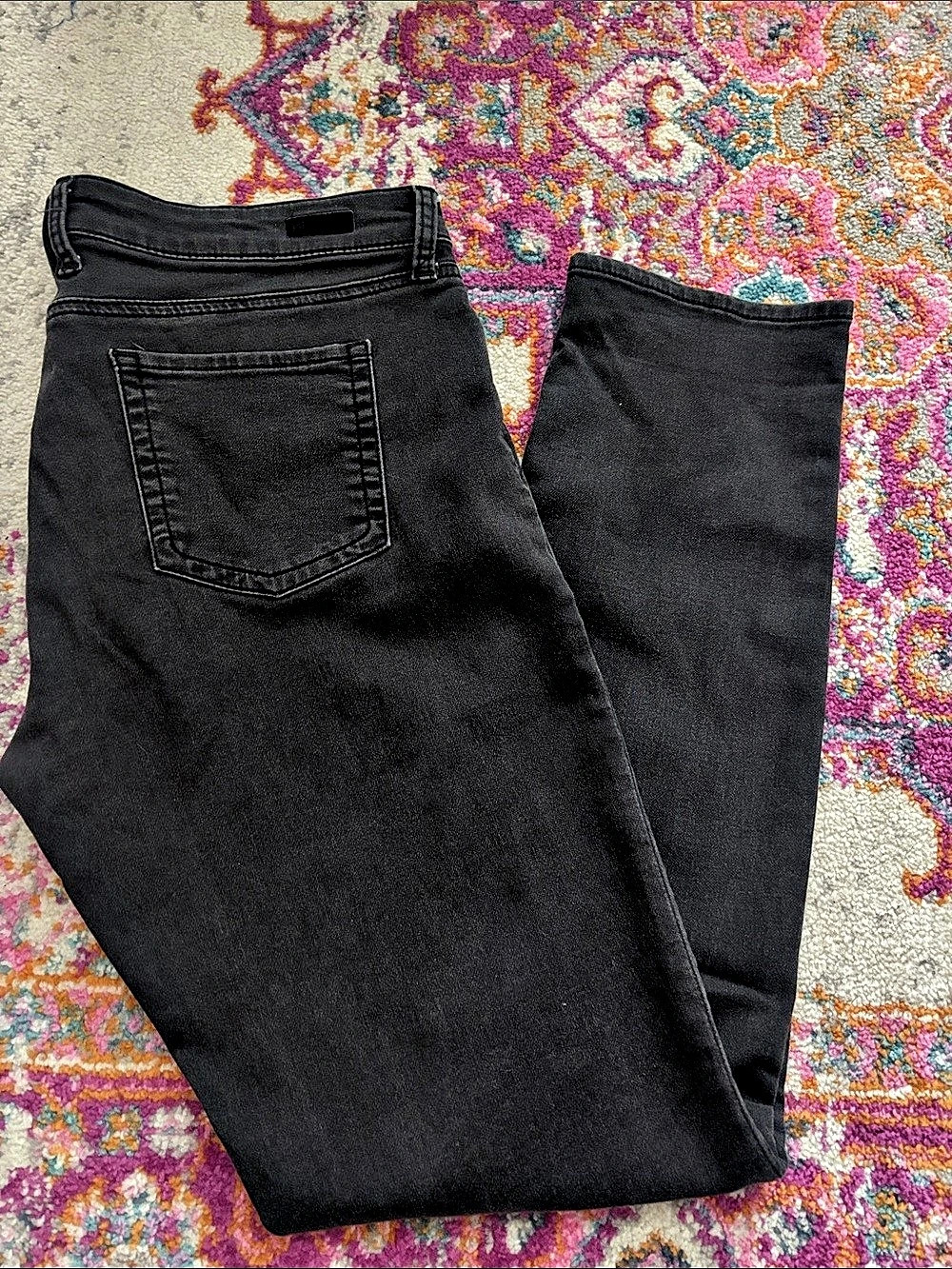 Diana KUT Straight Leg Black Waist 12 Like New